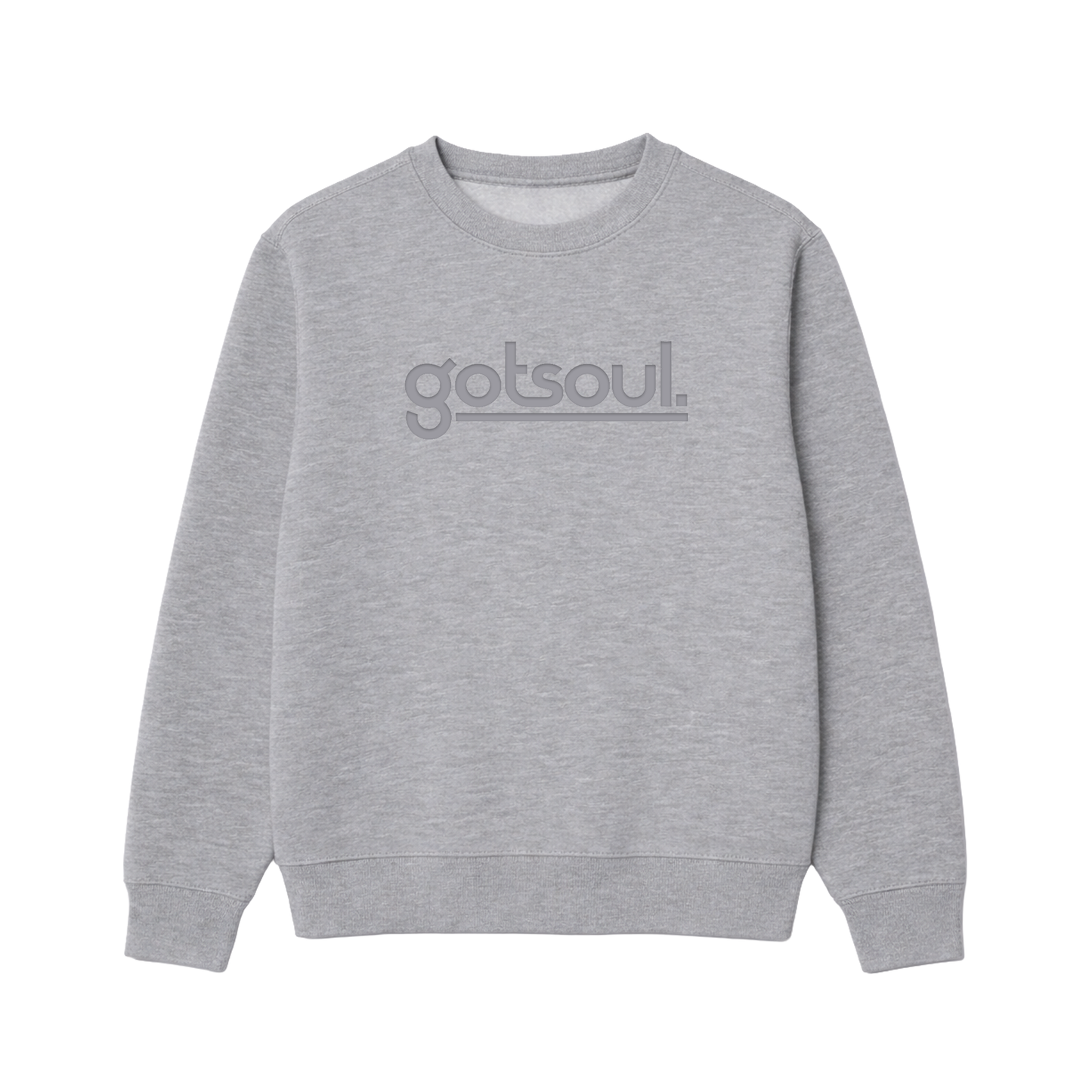 Gotsoul Crewneck Sweatshirt — Grey (Tone on Tone)