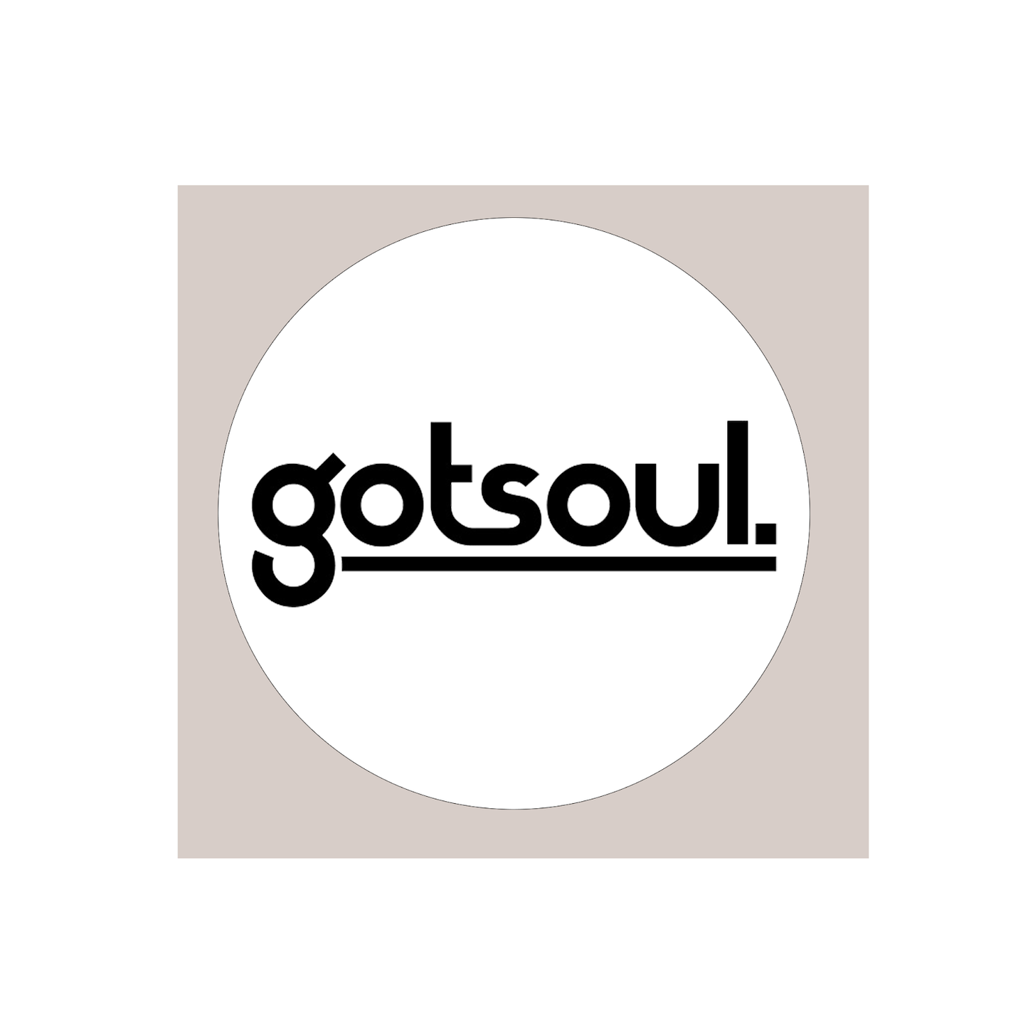 Gotsoul Sticker — Circle Logo (White Background)