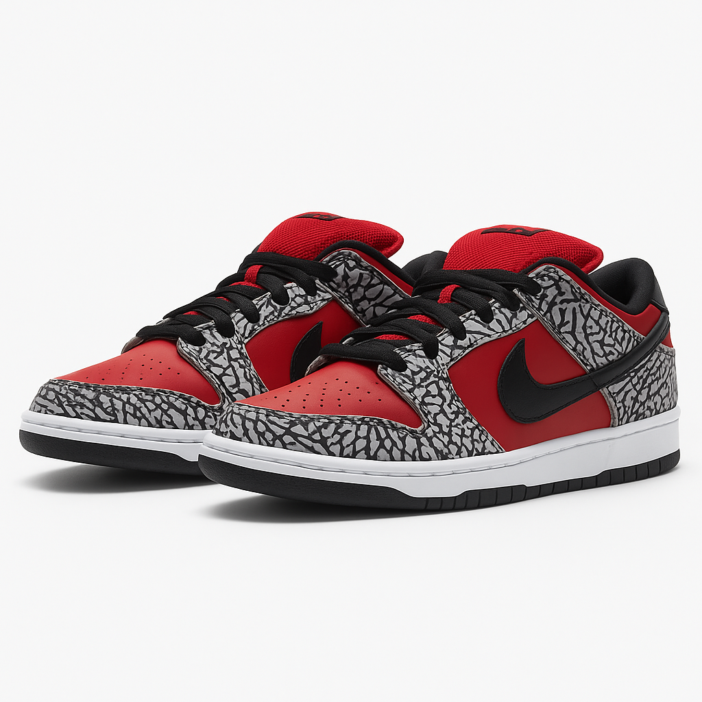 Nike SB Dunk Low Supreme Red Cement