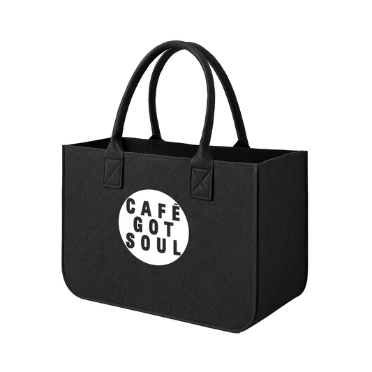 Café Gotsoul Tote Bag — Dark Gray (Logo Circle)