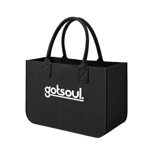 Gotsoul Tote Bag — Dark Gray (Text Logo/White)