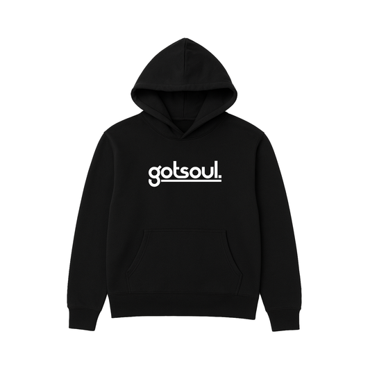 Gotsoul Essential Hoodie (Black, Logo Front)
