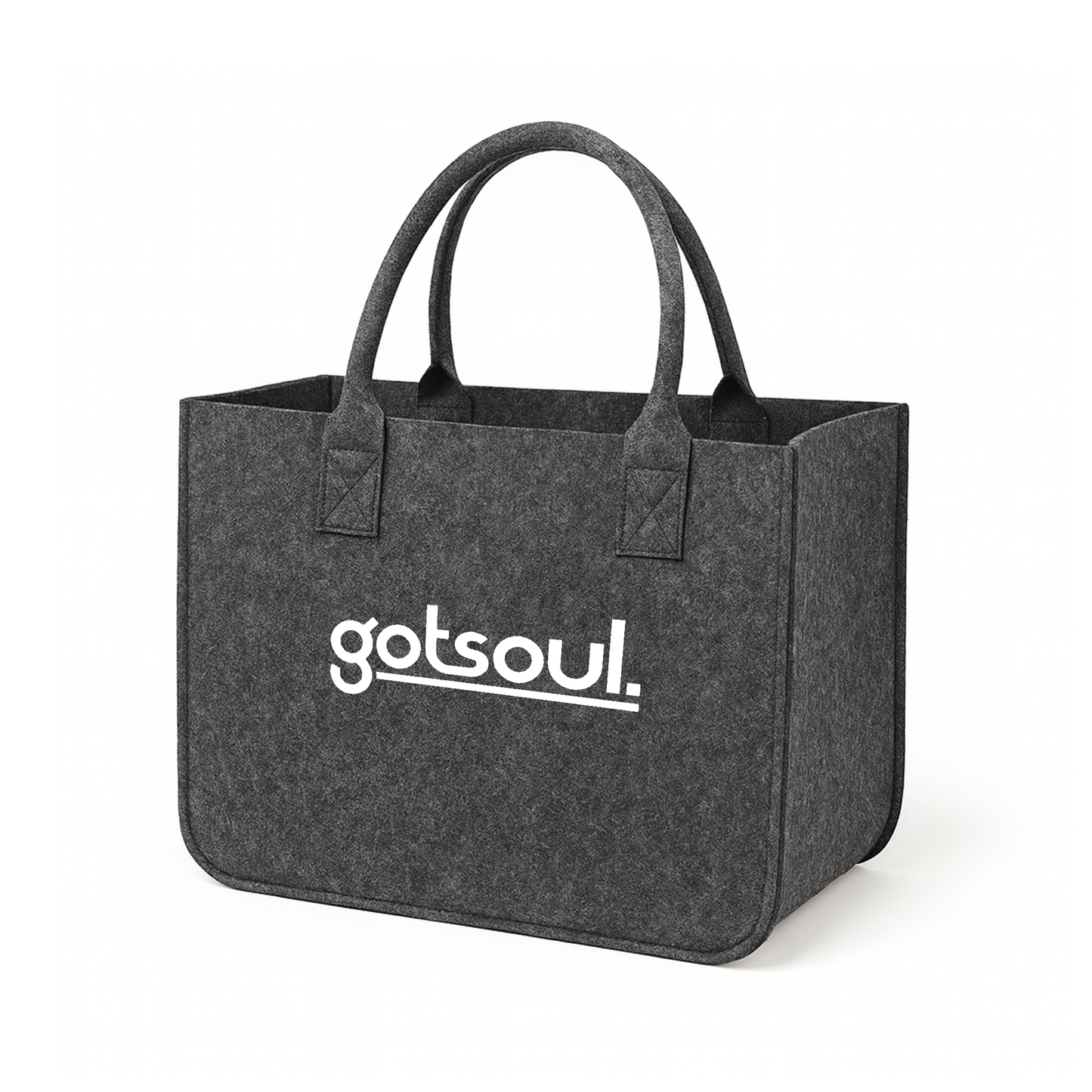 Café Gotsoul Tote Bag — Medium Gray (White Logo)