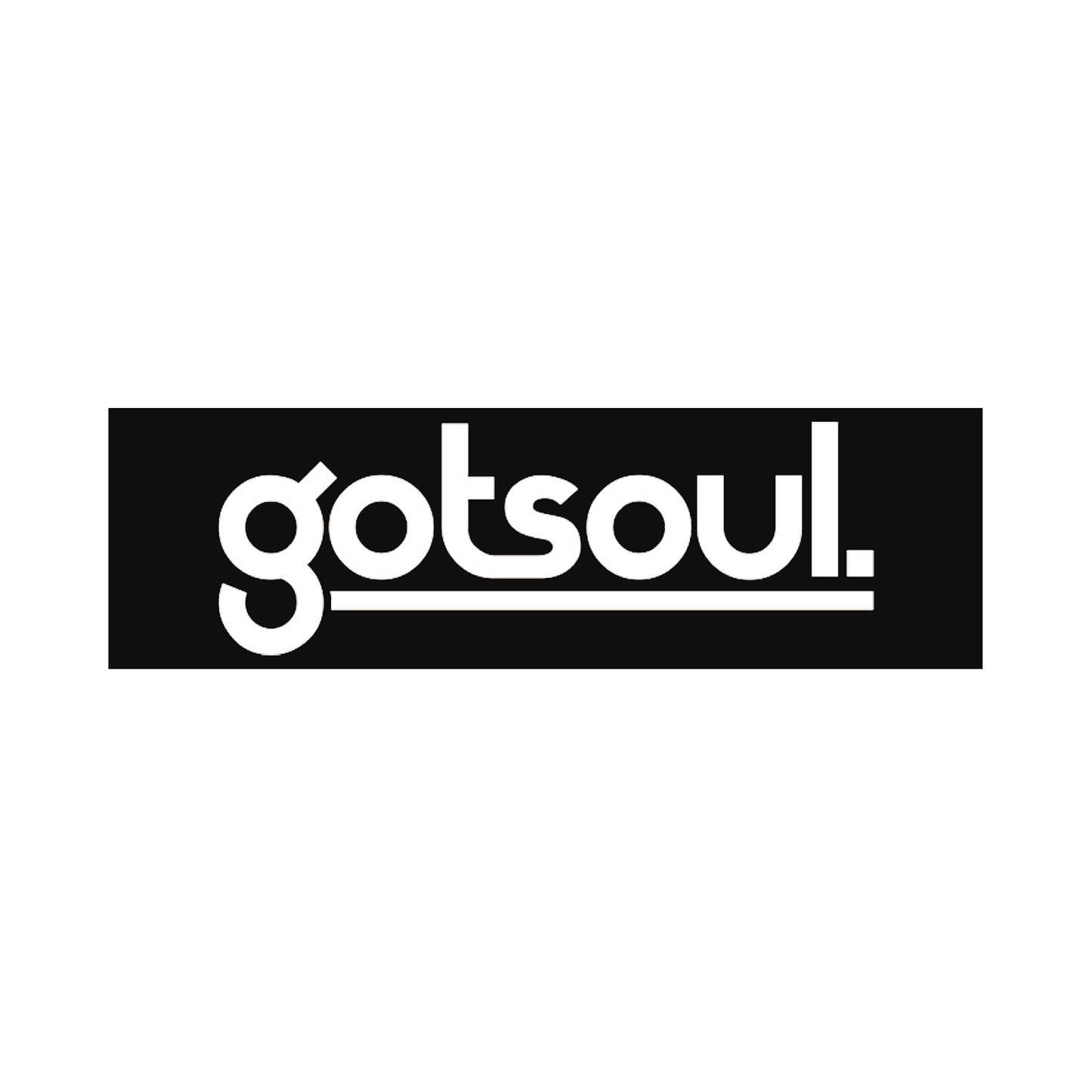 Gotsoul Sticker — Black Rectangle Logo