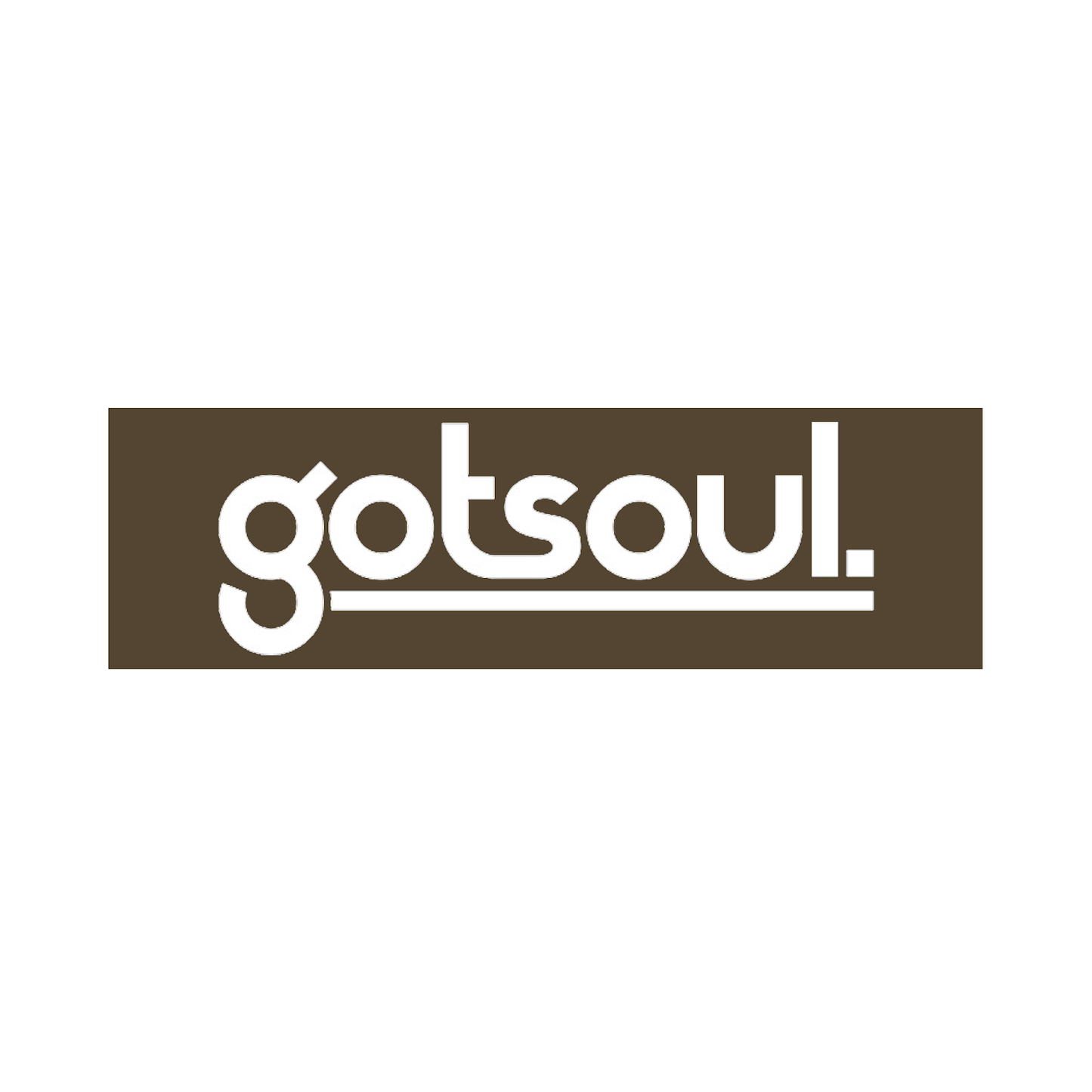 Gotsoul Sticker — Olive Green Rectangle Logo